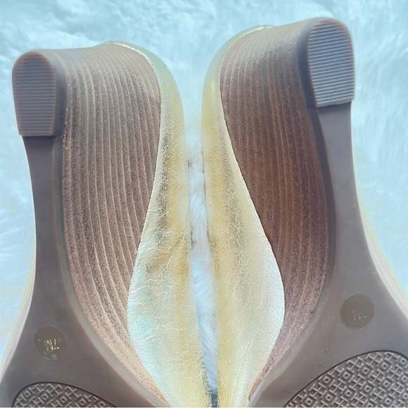 Tory Burch Mini Miller Wedge Gold 7 - Picture 12 of 13